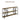 ZYKZYK 70.9 Inch Console Table, Farmhouse Entryway Table with 3-Tier Shelves, Narrow Sofa Table